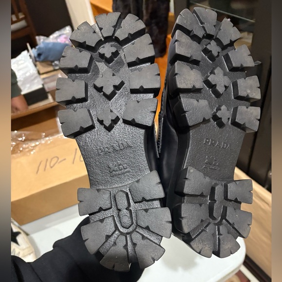 Prada Monolith Leather Loafers Mens - Picture 3 of 7